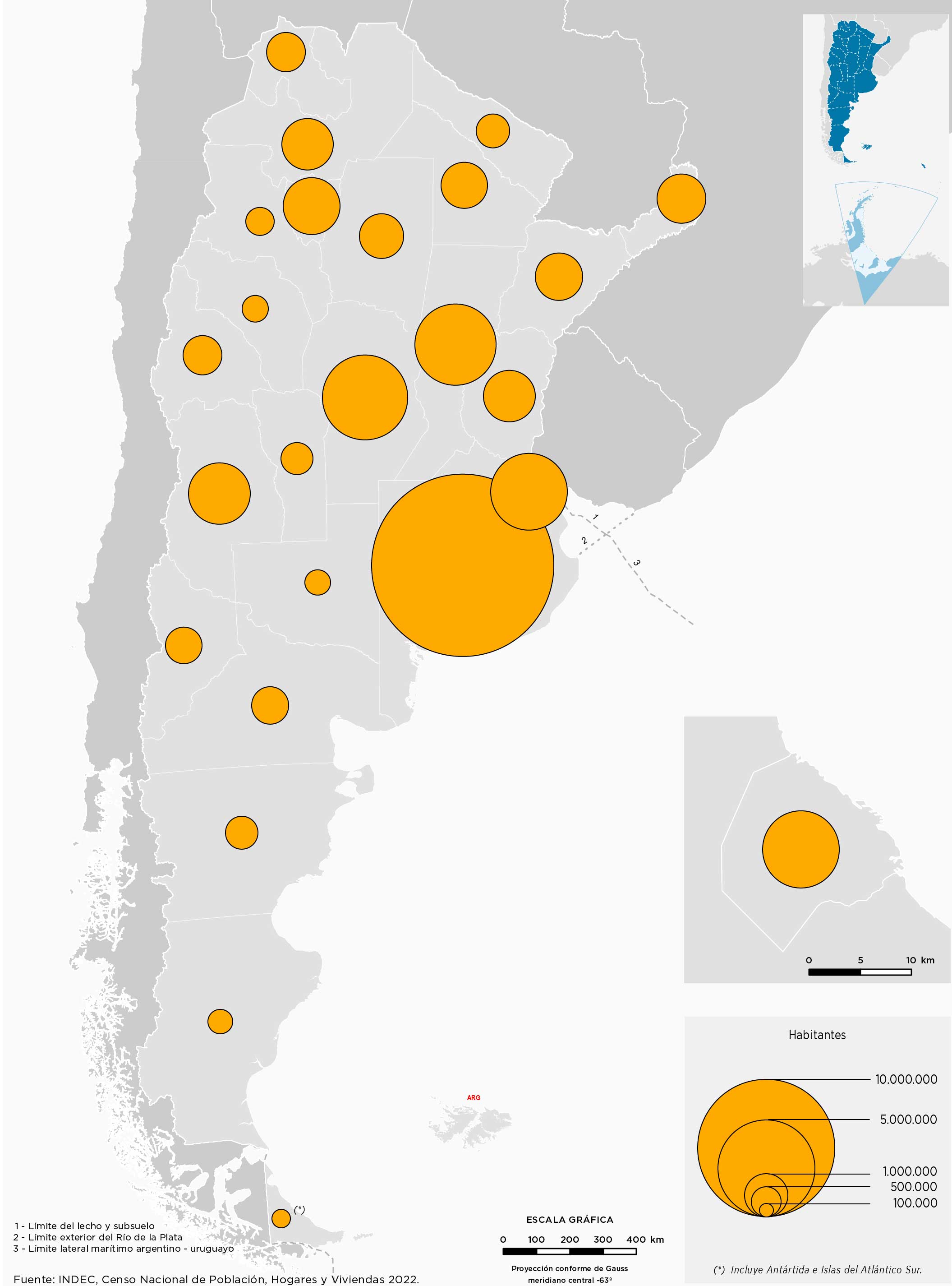 Tamaño y peso demográfico 2022
